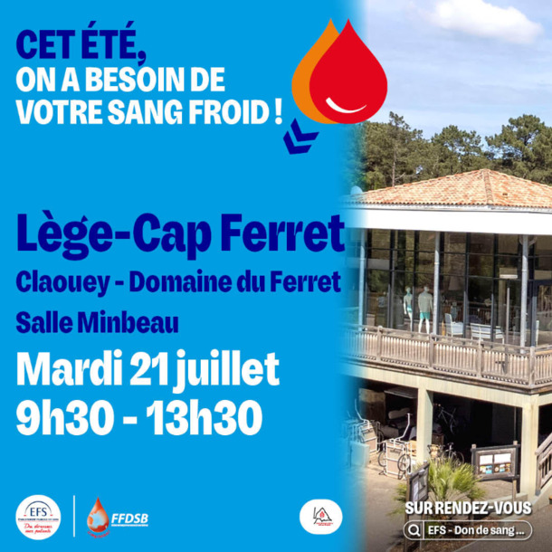 EFS - Collecte de sang du domaine du Ferret